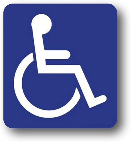 لافتة مدخل يمكن الوصول إليها، متوافقة مع ADA، 6 بوصة × 6 بوصة in Kuwait