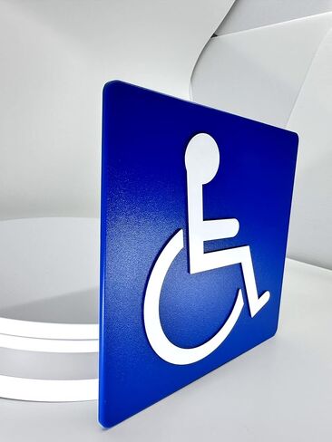 لافتة مدخل يمكن الوصول إليها، متوافقة مع ADA، 6 بوصة × 6 بوصة in Kuwait
