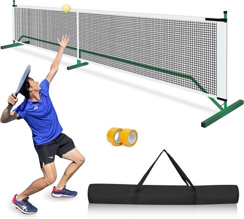 Pickleball Net, Pickleball Net For Driveway With Carrying Bag And Court Marker Tapes, 22ft Usapa Regulation Size Portable Pickleball Net, Steady Metal Frame For All-Weather Resistant Play In Backyards in Saudi Arabia