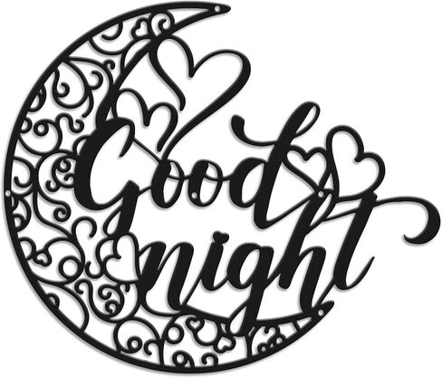 ديكور جدار القمر، ديكور جدار غرفة المعيشة، ديكور جدار غرفة النوم، ديكور جدار الفن بوهو، ديكور جدار الفن الخطي، اقتباسات ديكور جدار معدني، ديكور جدار غرفة النوم فوق السرير، ديكور جدار ليلة سعيدة 12 بوصة in Kuwait