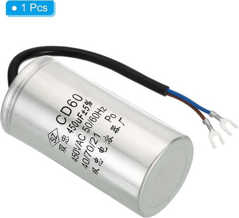 مكثف تشغيل PATIKIL CD60، 150 فائق التوهج 450VAC 2 سلكين 5% تسامح 50/60 هرتز مكثف بدء تشغيل المحرك لمحرك ضاغط الهواء يبدأ في التشغيل in Saudi Arabia
