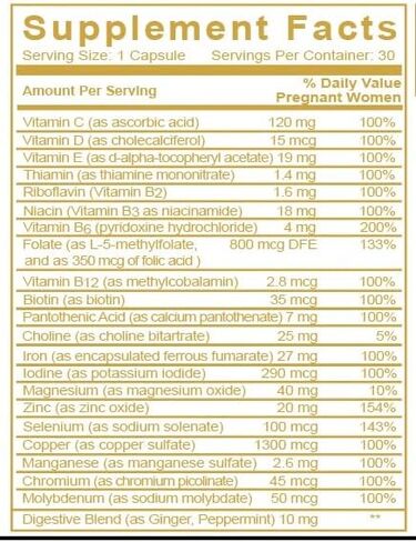 Promise Prenatal Stage 1 First Trimester Prenatal Vitamins for Weeks 1- Organic, Vegan, Gentle, Non-GMO, Trimester Specific Pregnancy Nutrition (30 Count) in Saudi Arabia