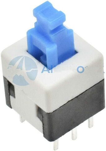 50 قطعة 8 × 8 مللي متر غطاء ذاتي القفل من النوع المربع الأزرق زر التحكم في التبديل in Kuwait