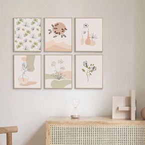 Flower Market Posters for Room Aesthetic Vintage Art Prints 8 X 10 Inch Set of 6 Posters for Room Aesthetic 90S Matisse Wall Art Posters & Prints for Girls Bedroom Office Aesthetic