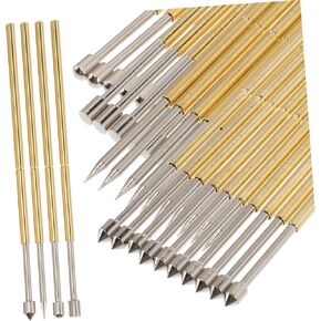 40 قطعة من CLISPEED، مسبار إبرة الاختبار، آلة Lichtenberg، حامل البندول، مجسات اختبار الربيع، مجسات طرف الرمح، معدات خوارق، دبوس اتصال زنبركي مدبب، رأس تاج من الفولاذ المقاوم للصدأ in Kuwait