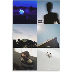 OPDACHUN Daniel Caesar Canvas Poster Wall Decorative Art Painting Living Room Bedroom Decoration Gift Unframe-style12x18inch(30x45cm)