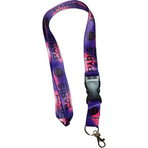 PSG Lanyard | Two Tone Strap Fourth Away Colors | PSG Paris St Germain Soccer Team | Official Licensed Product