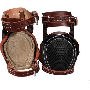 Professional's Choice Leather Skid Boots | Durable, Ripstop Pro Mesh Cup | Burgundy Latigo Leather