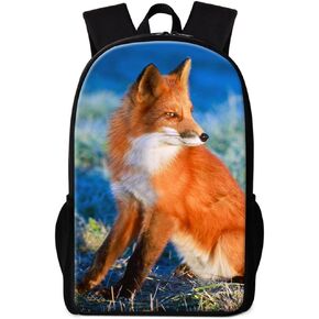 Cute Fox Backpack for Children Cool School Bag Pattern for Girls Boys Day Pack