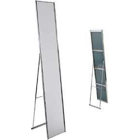 Adesso Alice Simple, Modern Full Length Mirror with Satin Steel Folding Frame in Saudi Arabia