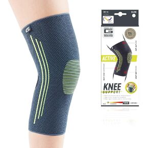 Neo-G Knee Compression Sleeve for Sports - Breathable, Lightweight, Elastic Knee Sleeve for running, Compression Knee Sleeve for knee pain, Meniscus Tear, Sprains, Strains, Injury Recovery - L