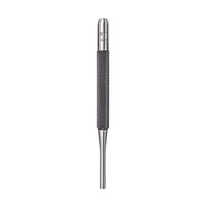 Starrett Drive Pin Punch with Knurled Grip for Driving Pins Into or Out of a Workpiece - Hardened and Tempered Steel, 4" Length, 5/32"1/16" Punch Diameter - 565D