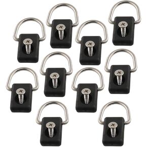 حلقة كاياك D رائعة مع برغي 6 مجموعة D-حلقة مسند ظهر أبازيم أزرار خاصة مسامير M5x18 لقارب الزورق وصيد الأسماك وتزوير الإبحار والتخييم