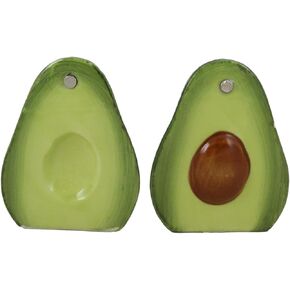 Ebros Ceramic Superfood Delicious Avocado Halves Salt And Pepper Shakers Set Figurines Party Kitchen Tabletop Fruits Avocados And Berries Collectible Decorative Accents