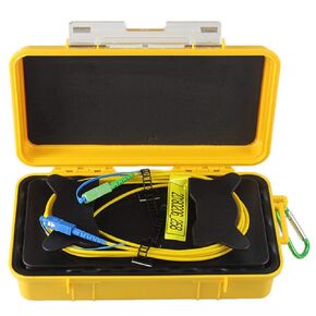 Fiber Optic OTDR Launch Cable Box G652D Singlemode 9/125 SC/UPC-SC/APC Connector Dead Zone Eliminator Fiber Box (2000M)