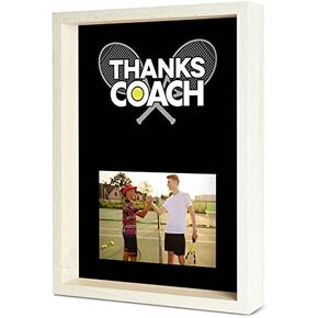 ChalkTalkSPORTS Premier Tennis Photo Frame | Thanks Coach