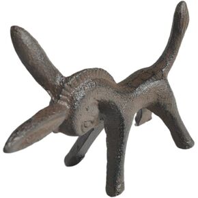 Amosfun Iron Donkey Figurine Art Animal Sculpture Ornament, Home Office Decoration Animal Ornaments Gift Vintage