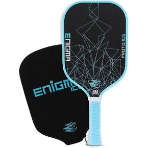 Proto Pickleball Paddle, Thermoformed Raw Carbon Fiber Pickleball Paddle with Honeycomb Polymer Core, Enhanced Power Control and Maximum Spin, USA Pickleball Approved in Saudi Arabia
