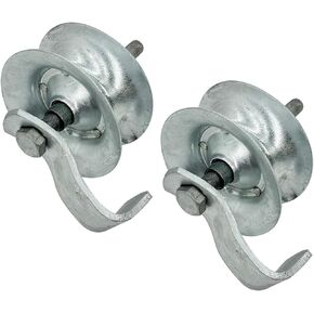 Sliding Gate Rollers 5" Steel Pipe Track Roller Galvanized for 1 5/8" Pipe Track (Pack of 1)