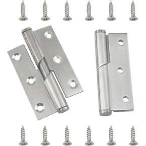 مفصلات مرتفعة من الفولاذ المقاوم للصدأ مقاومة للاهتراء للرفع عن الباب (يسار)/مفصلة طويلة الأمد من الفولاذ المقاوم للصدأ للرفع عن الباب - قطعتان in Kuwait