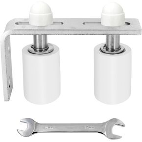 1 7/9''Gate Roller Guide Adjustable Sliding Gate Nylon Rollers with L-Shape Bracket