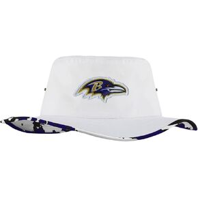 FOCO Baltimore Ravens NFL Womens White Hybrid Boonie Hat
