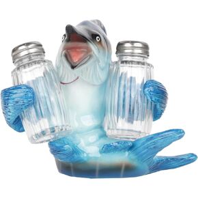 Dolphin Salt and Pepper Shakers with Stand
