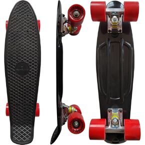 لوح تزلج كامل 22 بوصة (أسود أحمر) in Kuwait