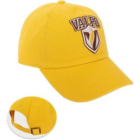 Desert Cactus Valparaiso University Baseball Hat VALPO Crusaders Brimmed Embroirderd Hats Cap Adjustable Cloth Strap Adult (Style A) Yellow