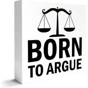 Lawyer Gift for Women Men, Law School Student Graduation Gift, Retirement Appreciation Gifts for Lawyer Attorney, Lawyer Birthday Christmas Gifts, Born to Argue, Wooden Box Sign