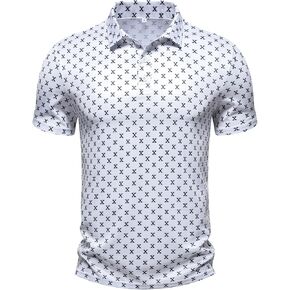 Men's Performance Golf Polo Shirt Moisture Wicking Quick Dry Short Sleeve Polo Shirts for Men Casual Activewear