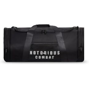 BJJ Jiu Jitsu Duffel Backpack - Wet Compartment for Gi, Rashguard, or Shoes - Martial Arts Gear, Boxing, and MMA (Black/Blue)