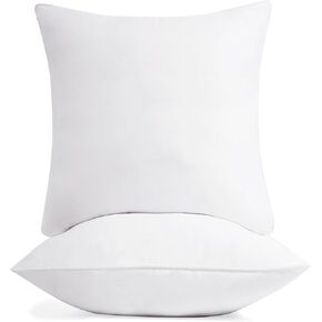 Deconovo 2 Pack 16x16 Pillow Inserts, Square Pillow Sham Stuffer, Decorative Indoor Outdoor Throw Pillow Inserts/Fillers, Premium Pillows for Bed Couch Sofa Cushion