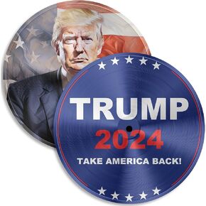 ديكور حائط GIFTSFARM دونالد ترامب 2024، سلعة دونالد ترامب، هدايا ملصق دونالد ترامب، ديكور الغرفة (11.6 بوصة، مجموعة من 2) in Kuwait