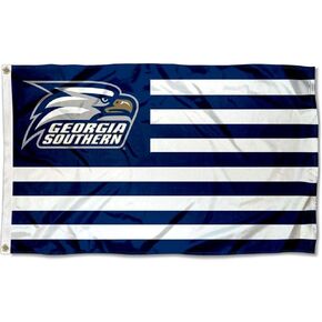 Georgia Southern Eagles American Stripes Nation Flag