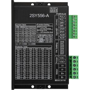 CNC Digital Stepper Motor Driver, 1.4-5.6A 24-50VDC 2 Phase 3D Printer Stepper Motor Controller for Nema 17/23/24 Stepper Motor, Stepper Driver with Alarm Function for Automatic Equipment
