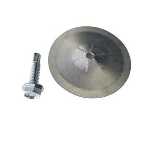 Fastener Set: ¾" Sheet Metal Screws with Self-Locking Insulation Washer (100)
