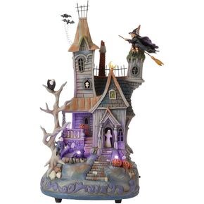 Enesco Jim Shore Heartwood Creek Four Seasons Welcome are The Wicked Haunted House Masterpiece Figurine, 12 inches