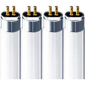 LUXRITE F54T5/841/HO 54W 46 Inch T5 Fluorescent Tube Light Bulb, 4100K Cool White, 4200 Lumens, G5 Mini Bi-Pin Base, LR20770, 6-Pack