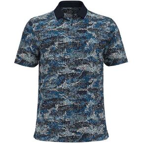 Under Armour Mens Iso Chill Edge Golf Polo (US, Alpha, Medium, Regular, Regular, Midnight Navy/Blizzard)