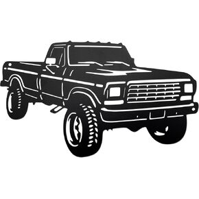 Vintage Metal Garage Signs Truck Sign Cutout Decor for Men Cave, Vintage Truck and Old Truck Decor Theme, Car Enthusiasts Gifts, 12.6 * 7.5 inch