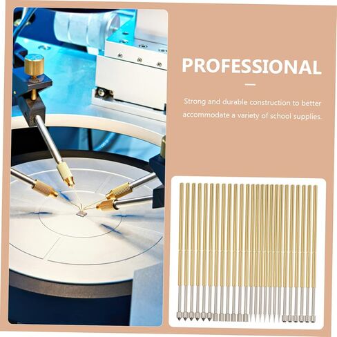 40 قطعة من CLISPEED، مسبار إبرة الاختبار، آلة Lichtenberg، حامل البندول، مجسات اختبار الربيع، مجسات طرف الرمح، معدات خوارق، دبوس اتصال زنبركي مدبب، رأس تاج من الفولاذ المقاوم للصدأ in Kuwait