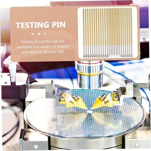 40 قطعة من CLISPEED، مسبار إبرة الاختبار، آلة Lichtenberg، حامل البندول، مجسات اختبار الربيع، مجسات طرف الرمح، معدات خوارق، دبوس اتصال زنبركي مدبب، رأس تاج من الفولاذ المقاوم للصدأ in Kuwait