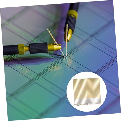 40 قطعة من CLISPEED، مسبار إبرة الاختبار، آلة Lichtenberg، حامل البندول، مجسات اختبار الربيع، مجسات طرف الرمح، معدات خوارق، دبوس اتصال زنبركي مدبب، رأس تاج من الفولاذ المقاوم للصدأ in Kuwait