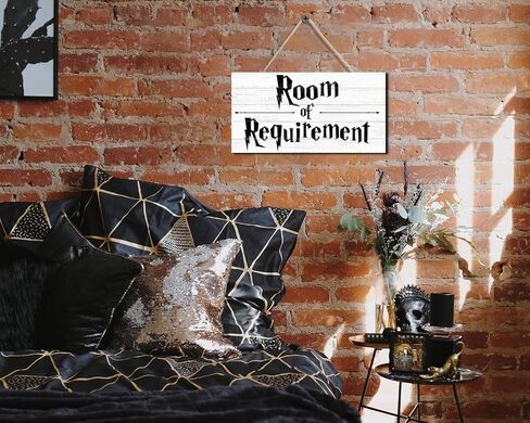 COLOR VALLEY ART علامات منزلية خشبية لغرفة متطلبات ديكور الباب - لوحة معلقة على الحائط (6 × 12 بوصة، أبيض) in Kuwait