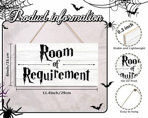 COLOR VALLEY ART علامات منزلية خشبية لغرفة متطلبات ديكور الباب - لوحة معلقة على الحائط (6 × 12 بوصة، أبيض) in Kuwait
