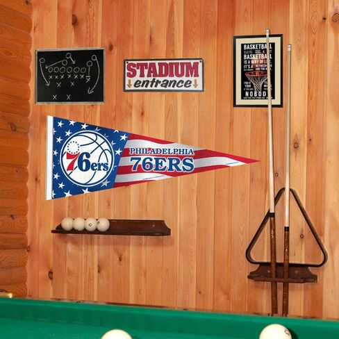 Philadelphia 76ers Nation American Stripes Pennant Flag in Saudi Arabia