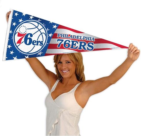 Philadelphia 76ers Nation American Stripes Pennant Flag in Saudi Arabia