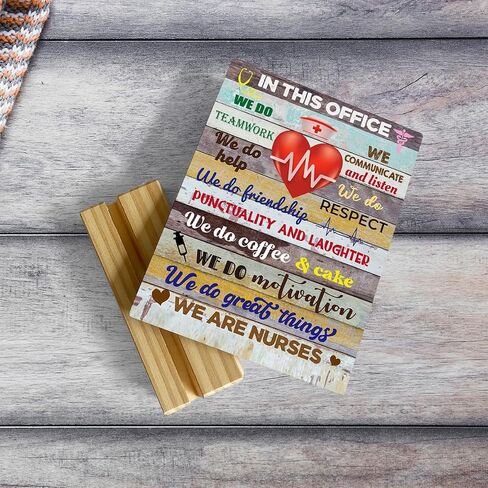 Inspirational Evil Eye Rustic Desk Decor Plaque with Wood Stand, Colorful May All Negative Energy Wooden Sign, Decorative Wood Sign for Home Farmhouse Office Shelf Decor in Saudi Arabia