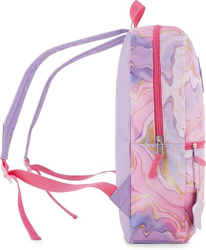 مجموعة حقيبة ظهر للفتيات مكونة من 5 قطع من Cudlie مع حقيبة غداء، وحقيبة أقلام، ومشبك حلقة تسلق، وسلسلة مفاتيح - حقيبة ظهر خفيفة الوزن للأطفال للمدرسة/السفر - نجوم لطيفة/وردي in Kuwait